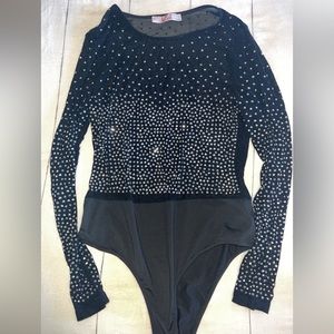 🥰 New without tags. Krush boutique Brand. Rhinestone bodysuit!